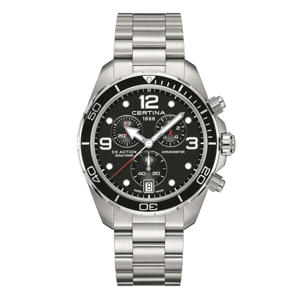 Certina ure Certina DS Action Chronograph C032.434.11.057.00 | Herreure Med Lænke | Herreure I Stål