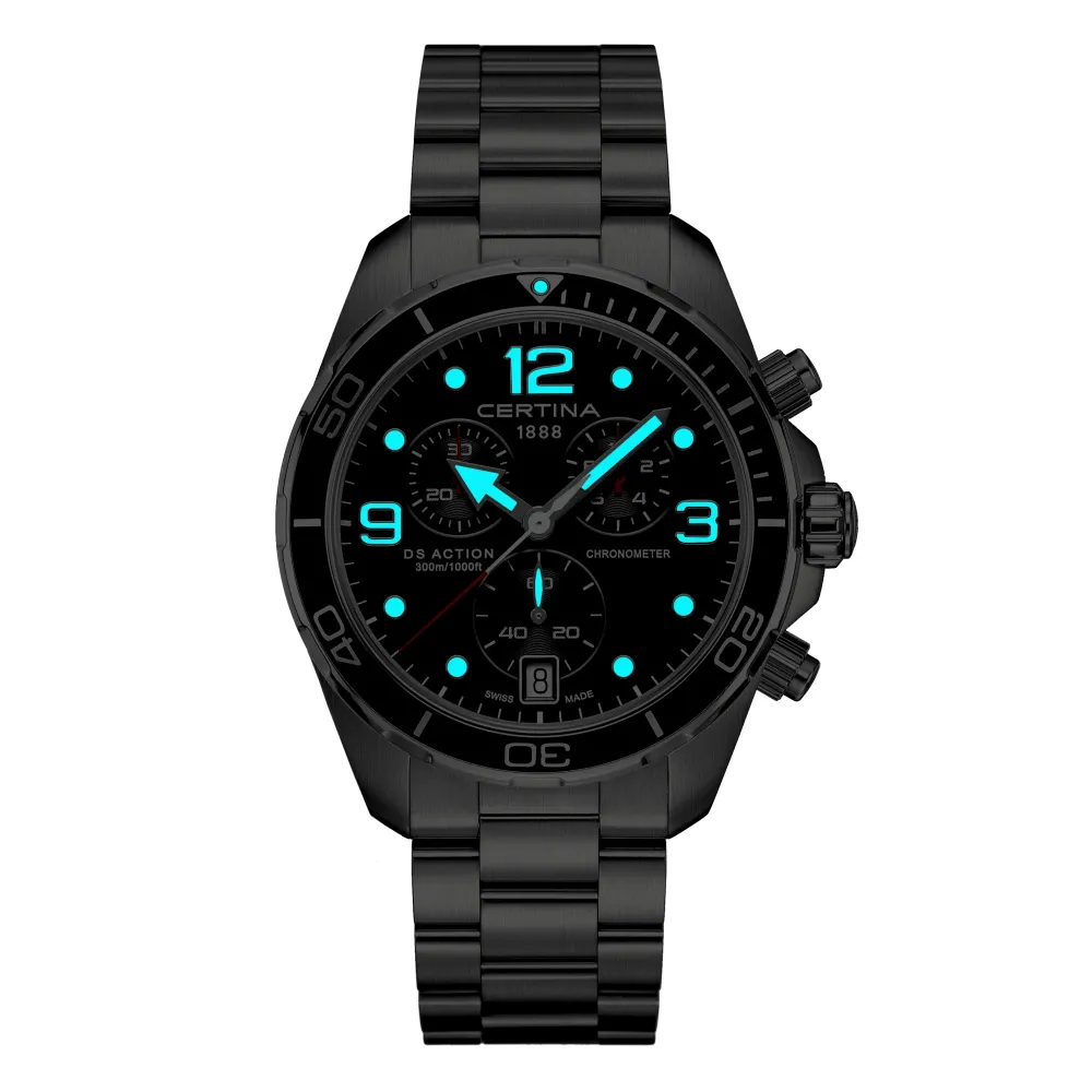 Certina ure Certina DS Action Chronograph C032.434.11.057.00 | Herreure Med Lænke | Herreure I Stål