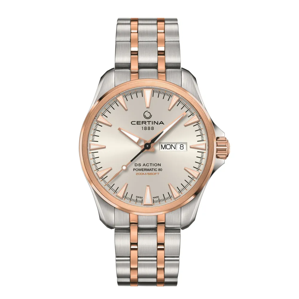 Certina ure Certina DS Action Day Date Powermatic 80 C032.430.22.031.00 | Herreure Med Lænke