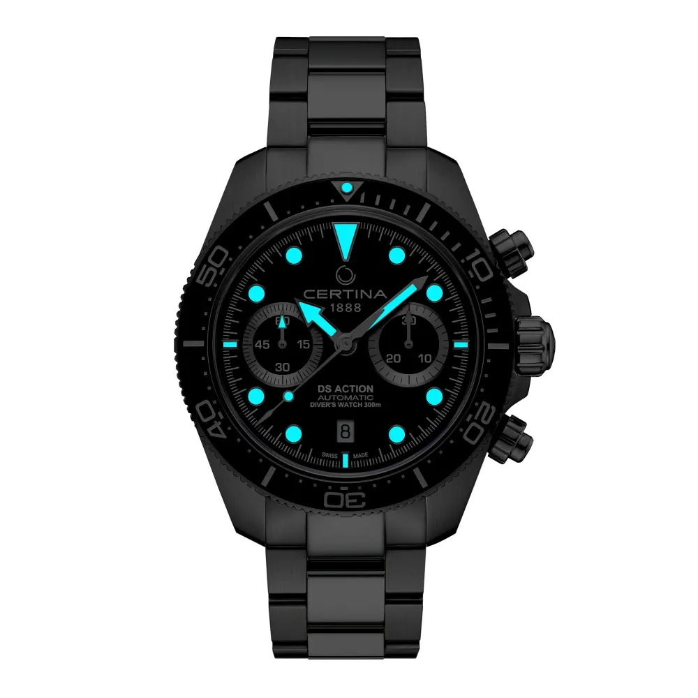 Certina ure Certina DS Action Diver Chrono C032.827.11.051.00 | Herreure Med Lænke | Herreure I Stål