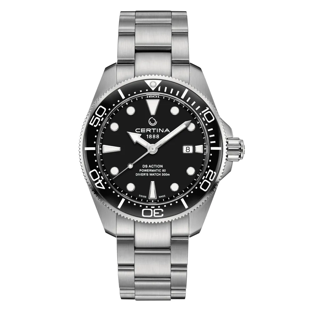 Certina ure Certina DS Action Diver 43mm Powermatic 80 C032.607.11.051.00 | Herreure Med Lænke | Herreure I Stål