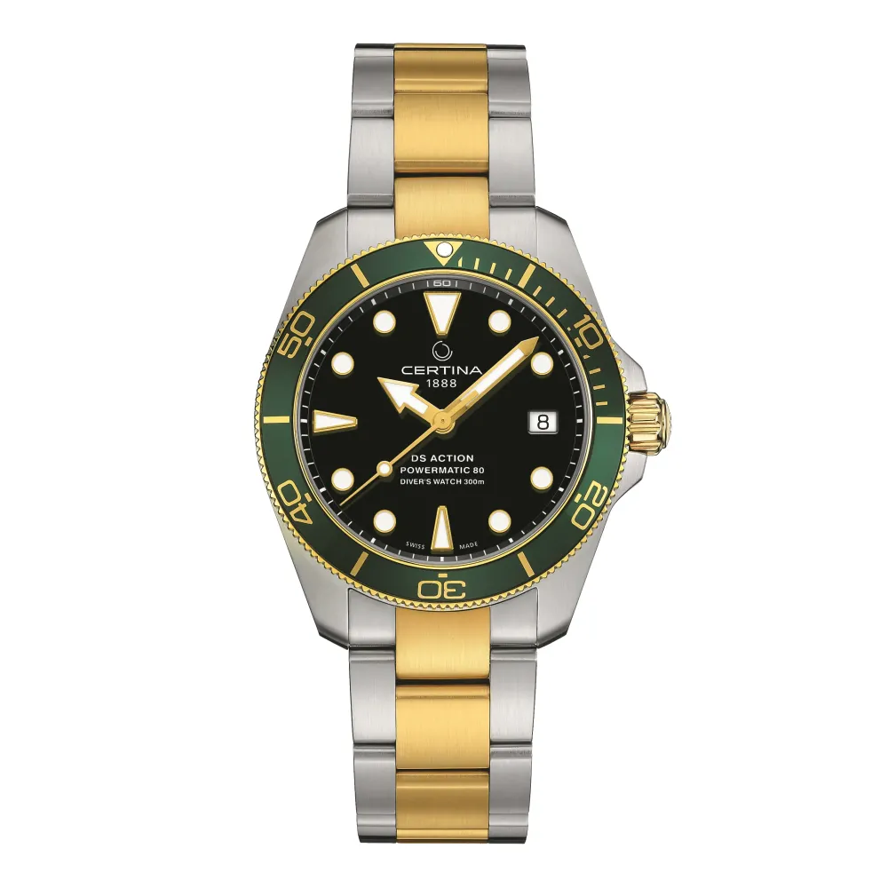 Certina ure Certina DS Action Diver 38mm Powermatic 80 C032.807.22.051.01 | Herreure Med Lænke