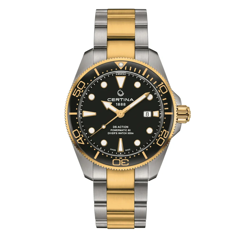 Certina ure Certina DS Action Diver 43mm Powermatic 80 C032.607.22.051.00 | Herreure Med Lænke