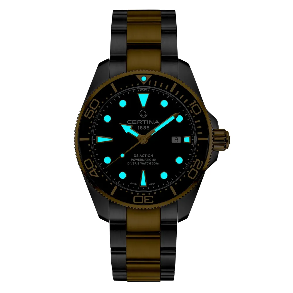 Certina ure Certina DS Action Diver 43mm Powermatic 80 C032.607.22.051.00 | Herreure Med Lænke