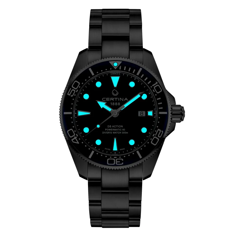 Certina ure Certina DS Action Diver 43mm Powermatic 80 C032.607.11.051.00 | Herreure Med Lænke | Herreure I Stål