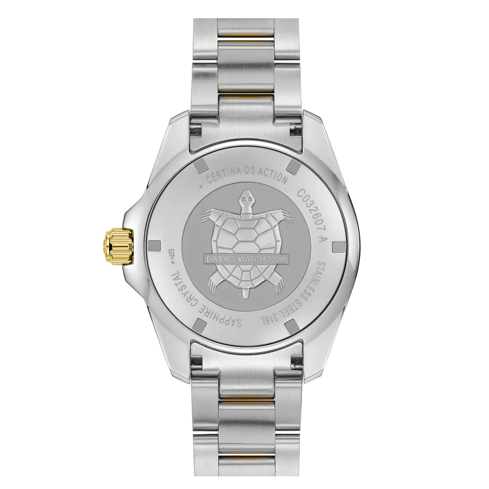 Certina ure Certina DS Action Diver 43mm Powermatic 80 032.607.22.041.00 | Herreure Med Lænke