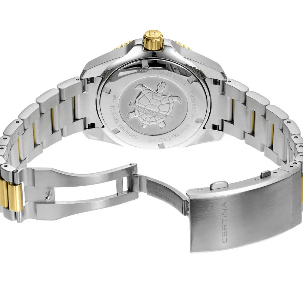 Certina ure Certina DS Action Diver 43mm Powermatic 80 032.607.22.041.00 | Herreure Med Lænke