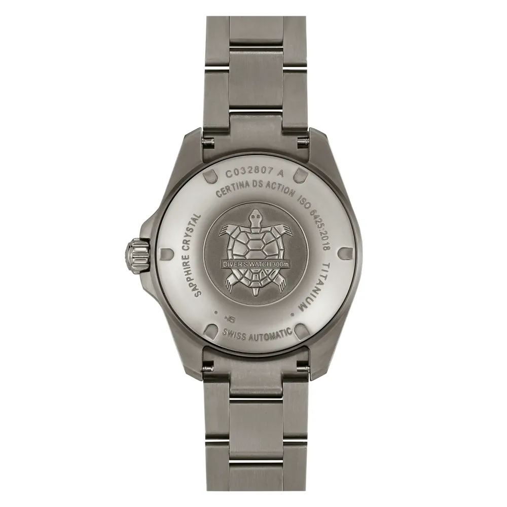 Certina ure Certina DS Action Diver 38mm Powermatic 80 C032.807.44.081.00 | Herreure Med Lænke | Herreure I Titanium