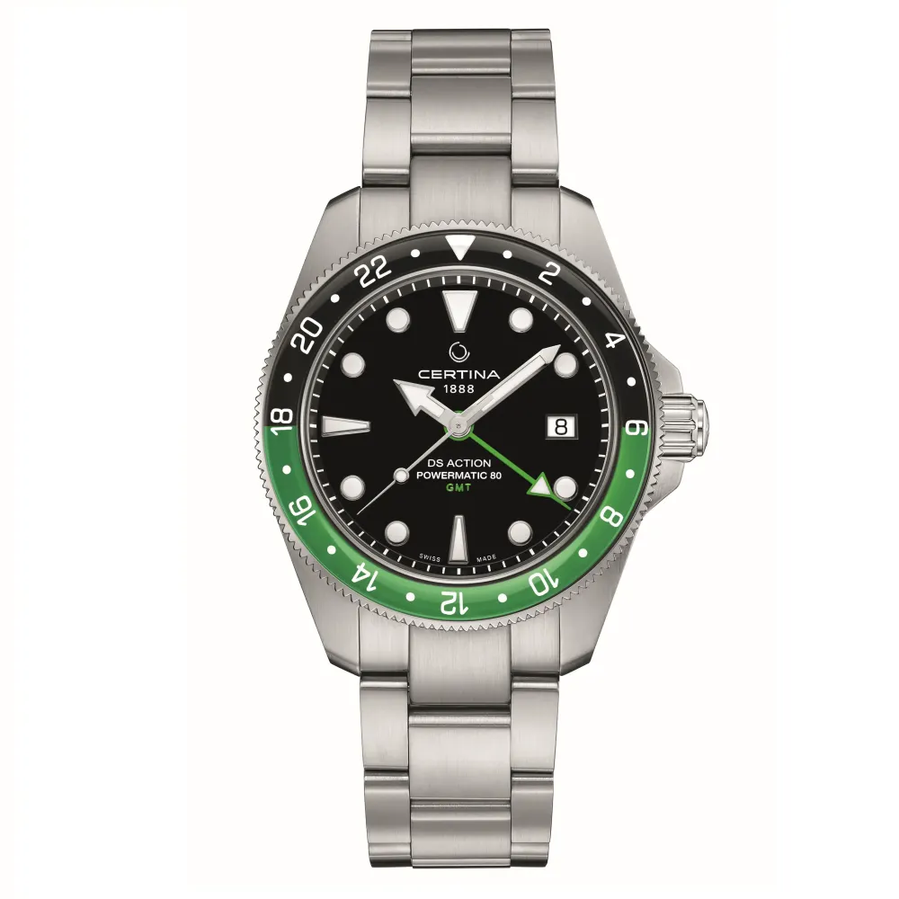 Certina ure Certina DS Action GMT Powermatic 80 C032.929.11.051.00 | Herreure Med Lænke | Herreure I Stål