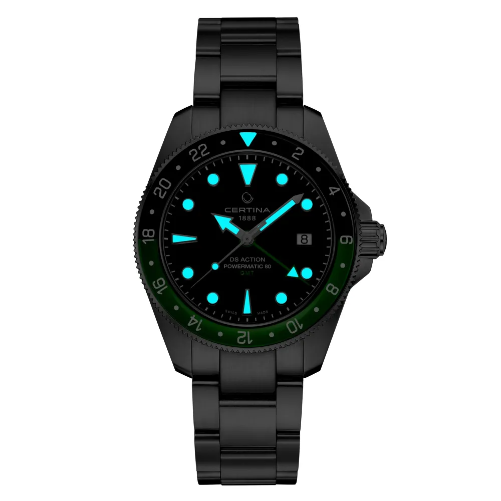Certina ure Certina DS Action GMT Powermatic 80 C032.929.11.051.00 | Herreure Med Lænke | Herreure I Stål