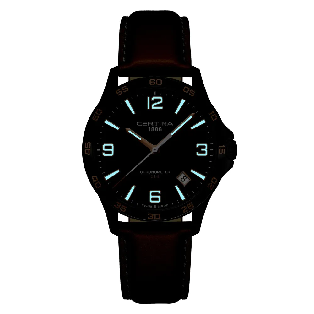 Certina ure Certina DS-8 C033.851.36.057.00 | Herreure Med Rem | Herreure I Stål