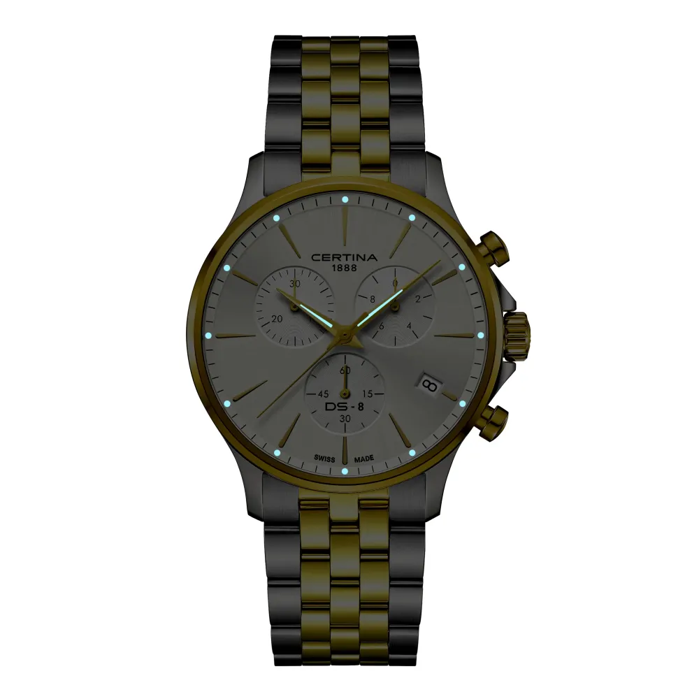 Certina ure Certina DS-8 Chrono C045.417.22.031.00 | Herreure Med Lænke