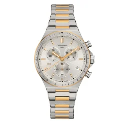 Certina ure Certina DS-7 Chronograph C043.417.22.031.00 | Dame Dameure Med Lænke | Dameure I Bicolor
