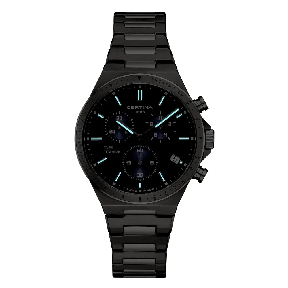 Certina ure Certina DS-7 Chronograph C043.417.44.041.00 | Dame Dameure Med Lænke | Dameure I Titanium