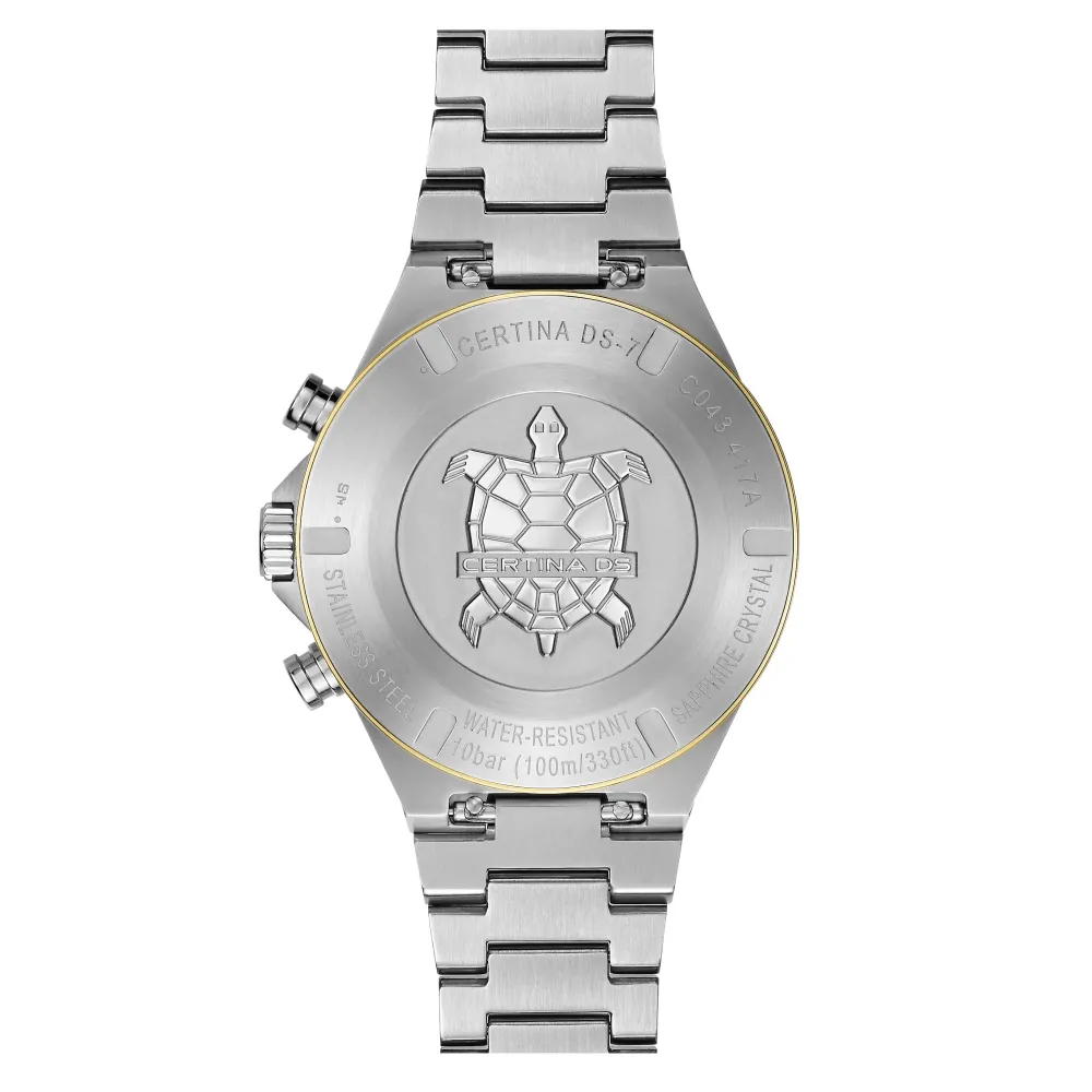 Certina ure Certina DS-7 Chronograph C043.417.22.031.00 | Dame Dameure Med Lænke | Dameure I Bicolor