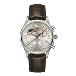 Certina ure Certina DS-8 Chronograph Moon Phase C033.460.16.037.00 | Herreure Med Rem | Herreure I Stål