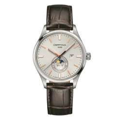 Certina ure Certina DS-8 Moon Phase C033.457.16.031.00 | Herreure Med Rem | Herreure I Stål