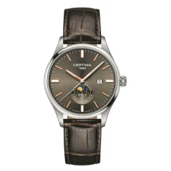 Certina ure Certina DS-8 Moon Phase C033.457.16.081.00 | Herreure Med Rem | Herreure I Stål