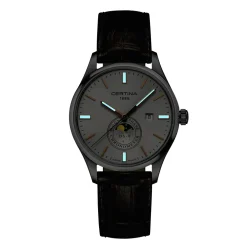 Certina ure Certina DS-8 Moon Phase C033.457.16.031.00 | Herreure Med Rem | Herreure I Stål