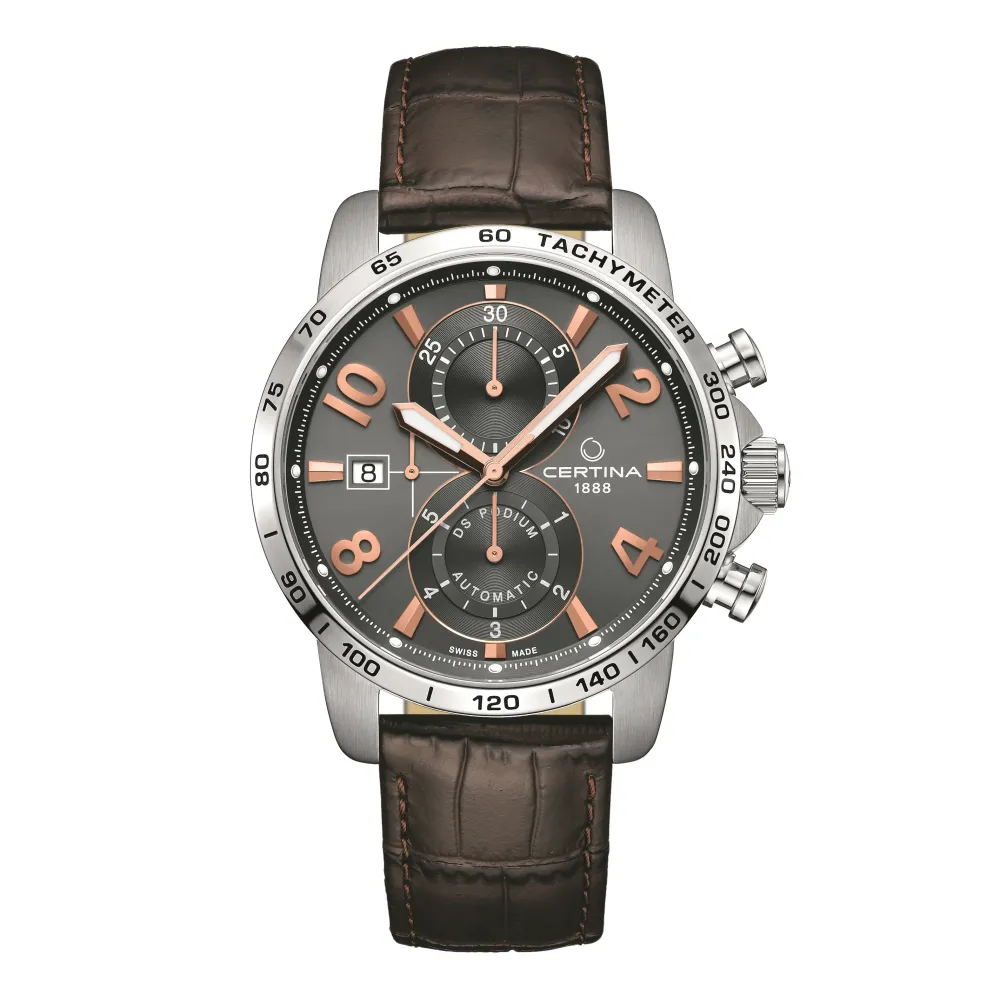 Certina ure Certina DS Podium Chronograph Automatic C034.427.16.087.01 | Herreure Med Rem | Herreure I Stål