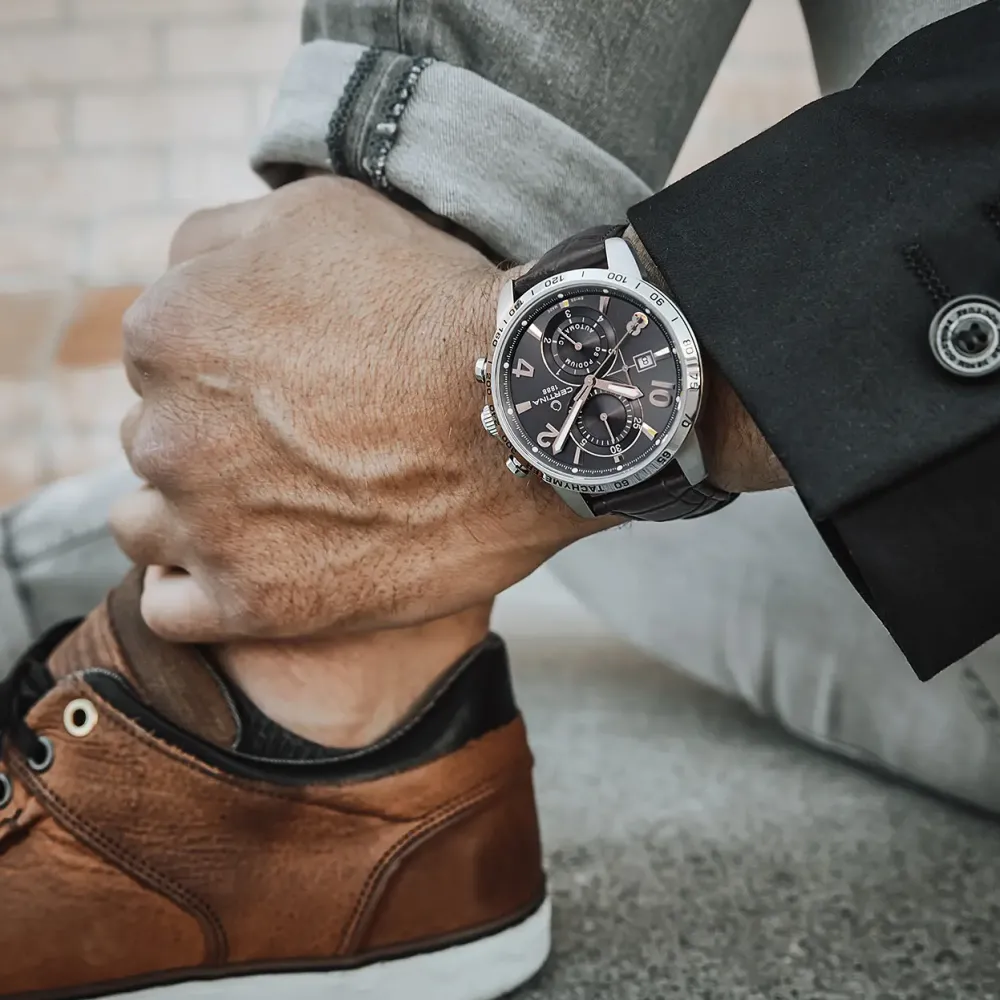 Certina ure Certina DS Podium Chronograph Automatic C034.427.16.087.01 | Herreure Med Rem | Herreure I Stål