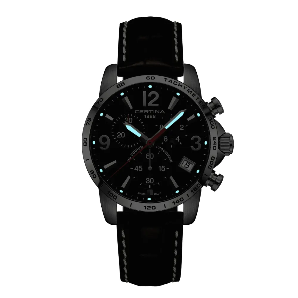 Certina ure Certina DS Podium Chronograph 1/10 sec C034.417.16.057.00 | Herreure Med Rem | Herreure I Stål