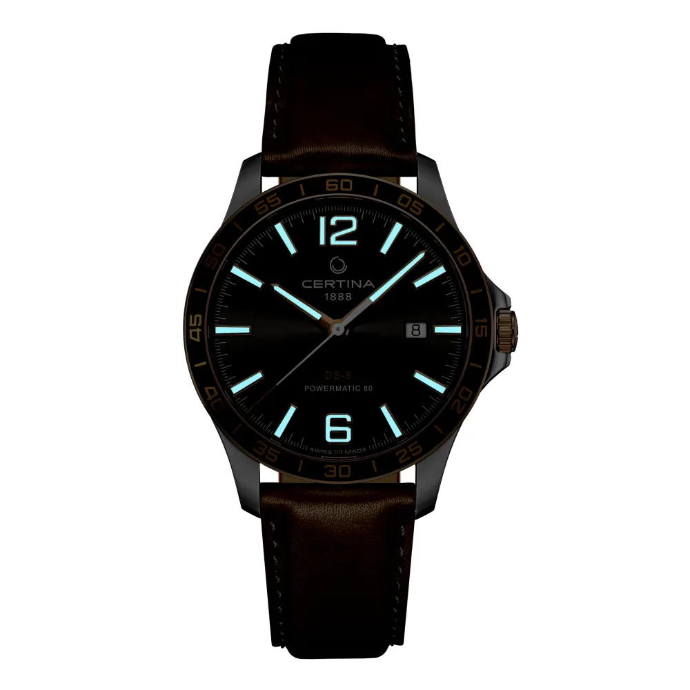 Certina ure Certina DS-8 Powermatic 80 C033.807.26.087.00 | Herreure Med Rem | Herreure I Stål