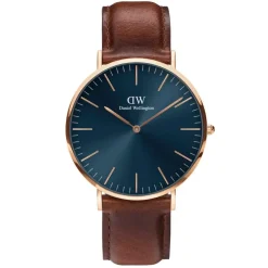 Daniel Wellington ure Daniel Wellington Classic St Mawes Arctic 40mm DW00100626 | Herreure Med Rem | Herreure I Gulddouble