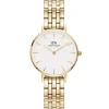 Daniel Wellington ure Daniel Wellington Classic Petite 28mm Evergold DW00100614 | Dame Dameure Med Lænke | Dameure I Gulddouble