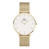 Daniel Wellington ure Daniel Wellington Classic Petite 36mm Evergold DW00100346 | Dame Dameure Med Lænke | Dameure I Gulddouble