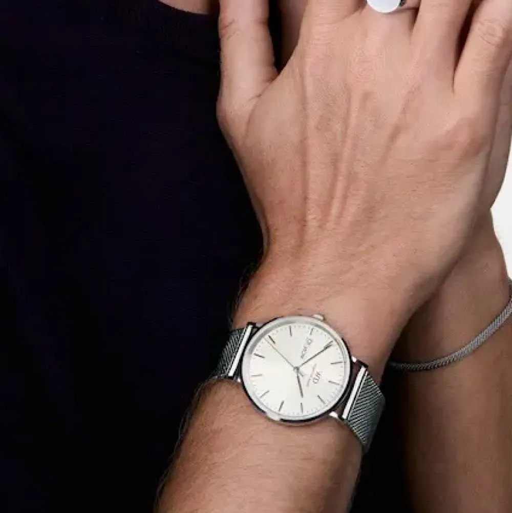 Daniel Wellington ure Daniel Wellington Classic Day Date 40mm DW00100828 | Herreure Med Lænke | Herreure I Stål