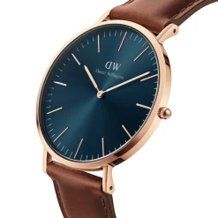 Daniel Wellington ure Daniel Wellington Classic St Mawes Arctic 40mm DW00100626 | Herreure Med Rem | Herreure I Gulddouble
