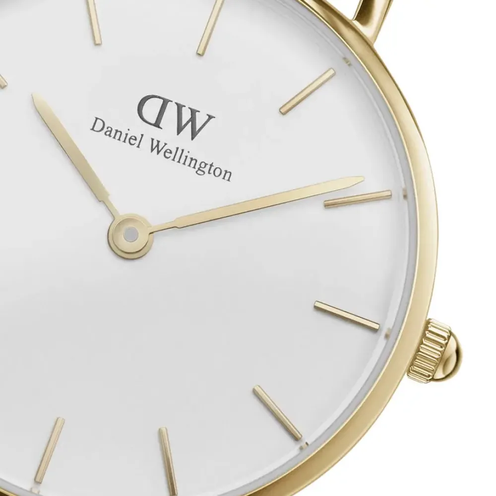 Daniel Wellington ure Daniel Wellington Classic Petite 28mm Evergold DW00100350 | Dame Dameure Med Lænke | Dameure I Gulddouble