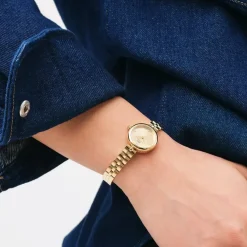 Daniel Wellington ure Daniel Wellington Elan 22mm DW00100718 | Dame Dameure Med Lænke | Dameure I Gulddouble