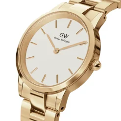 Daniel Wellington ure Daniel Wellington Iconic Link 28mm DW00100567 | Dame Dameure Med Lænke | Dameure I Gulddouble