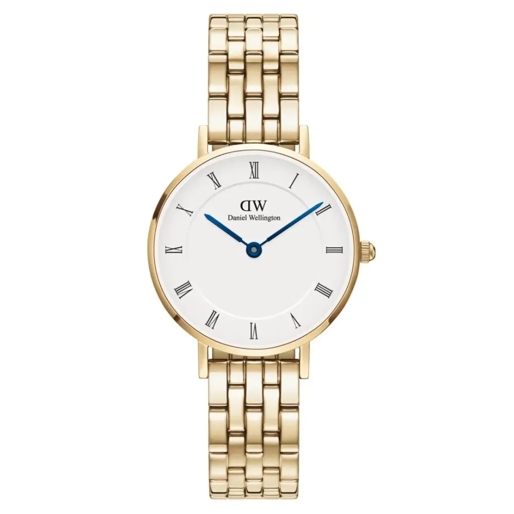 Daniel Wellington ure Daniel Wellington Petite Roman 28mm DW00100682 | Dame Dameure Med Lænke | Dameure I Gulddouble