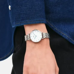 Daniel Wellington ure Daniel Wellington Petite Roman 28mm DW00100685 | Dame Dameure Med Lænke | Dameure I Stål