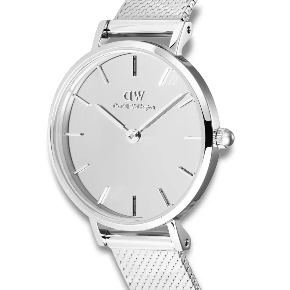 Daniel Wellington ure Daniel Wellington Petite Mirror 28mm DW00100796 | Dame Dameure Med Lænke | Dameure I Stål
