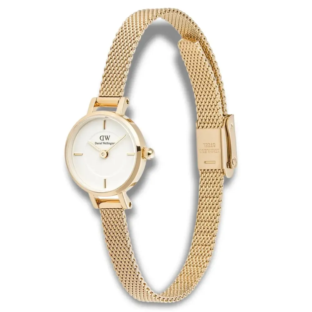 Daniel Wellington ure Daniel Wellington Petite Mini Evergold DW00100745 | Dame Dameure Med Lænke | Dameure I Gulddouble