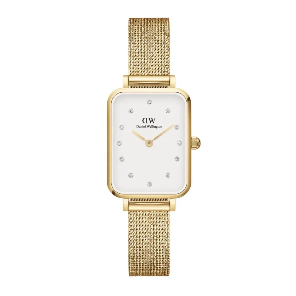 Daniel Wellington ure Daniel Wellington Quadro Evergold Lumine 20mm DW00100599 | Dame Dameure Med Lænke | Dameure I Gulddouble