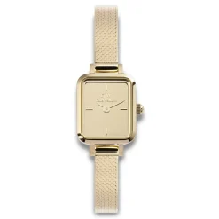 Daniel Wellington ure Daniel Wellington Quadro Mini Mirror 18mm DW00100801 | Dame Dameure Med Lænke | Dameure I Gulddouble