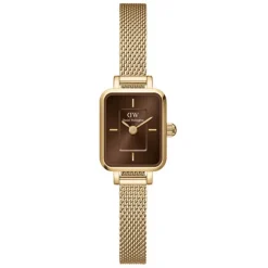 Daniel Wellington ure Daniel Wellington Quadro Mini Evergold DW00100654 | Dame Dameure Med Lænke | Dameure I Gulddouble