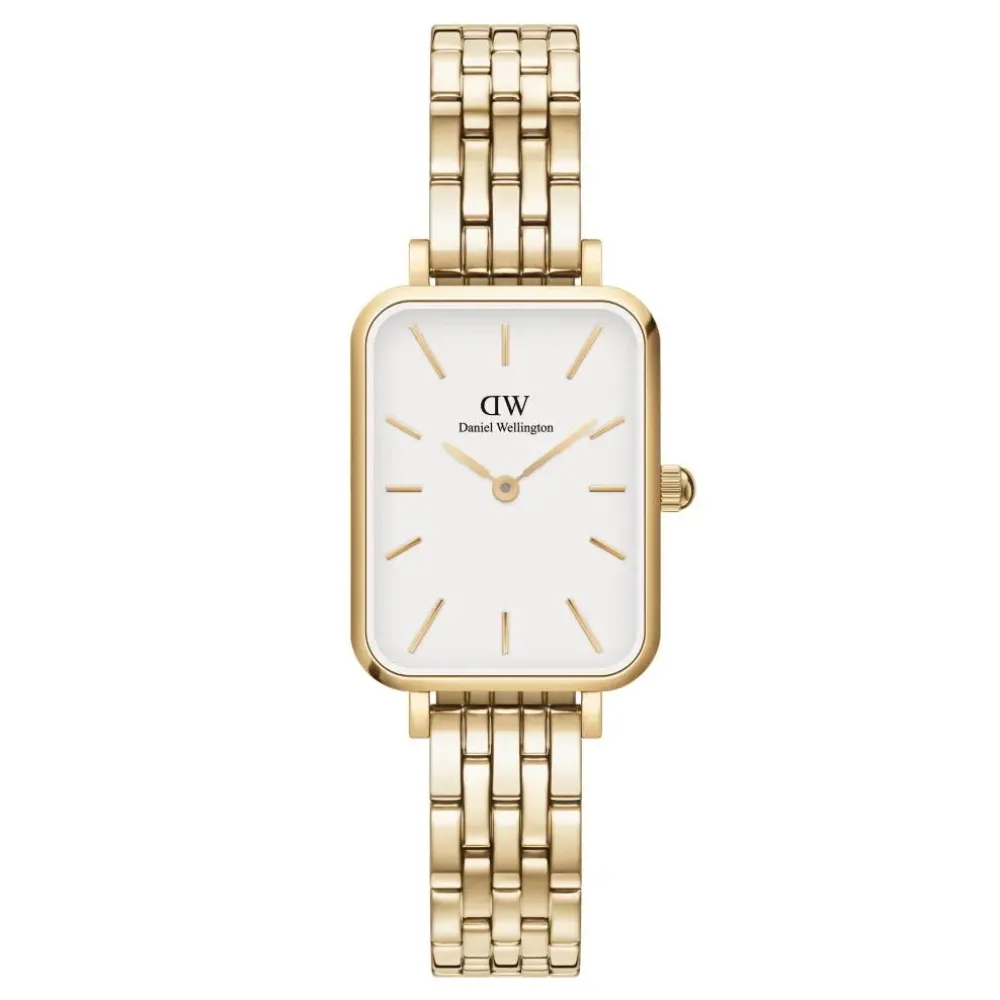 Daniel Wellington ure Daniel Wellington Quadro Evergold DW00100622 | Dame Dameure Med Lænke | Dameure I Gulddouble