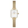 Daniel Wellington ure Daniel Wellington Quadro Mini Lumine Evergold DW00100730 | Dame Dameure Med Lænke | Dameure I Gulddouble