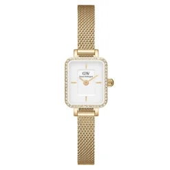 Daniel Wellington ure Daniel Wellington Quadro Mini Lumine Evergold DW00100730 | Dame Dameure Med Lænke | Dameure I Gulddouble