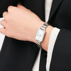Daniel Wellington ure Daniel Wellington Quadro Roman 20mm DW00100691 | Dame Dameure Med Lænke | Dameure I Stål