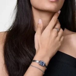 Daniel Wellington ure Daniel Wellington Quadro Mini Mirror 18mm DW00100800 | Dame Dameure Med Lænke | Dameure I Stål