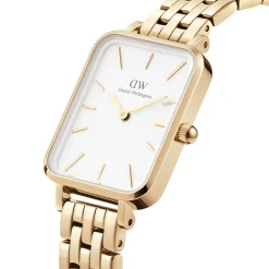 Daniel Wellington ure Daniel Wellington Quadro Evergold DW00100622 | Dame Dameure Med Lænke | Dameure I Gulddouble