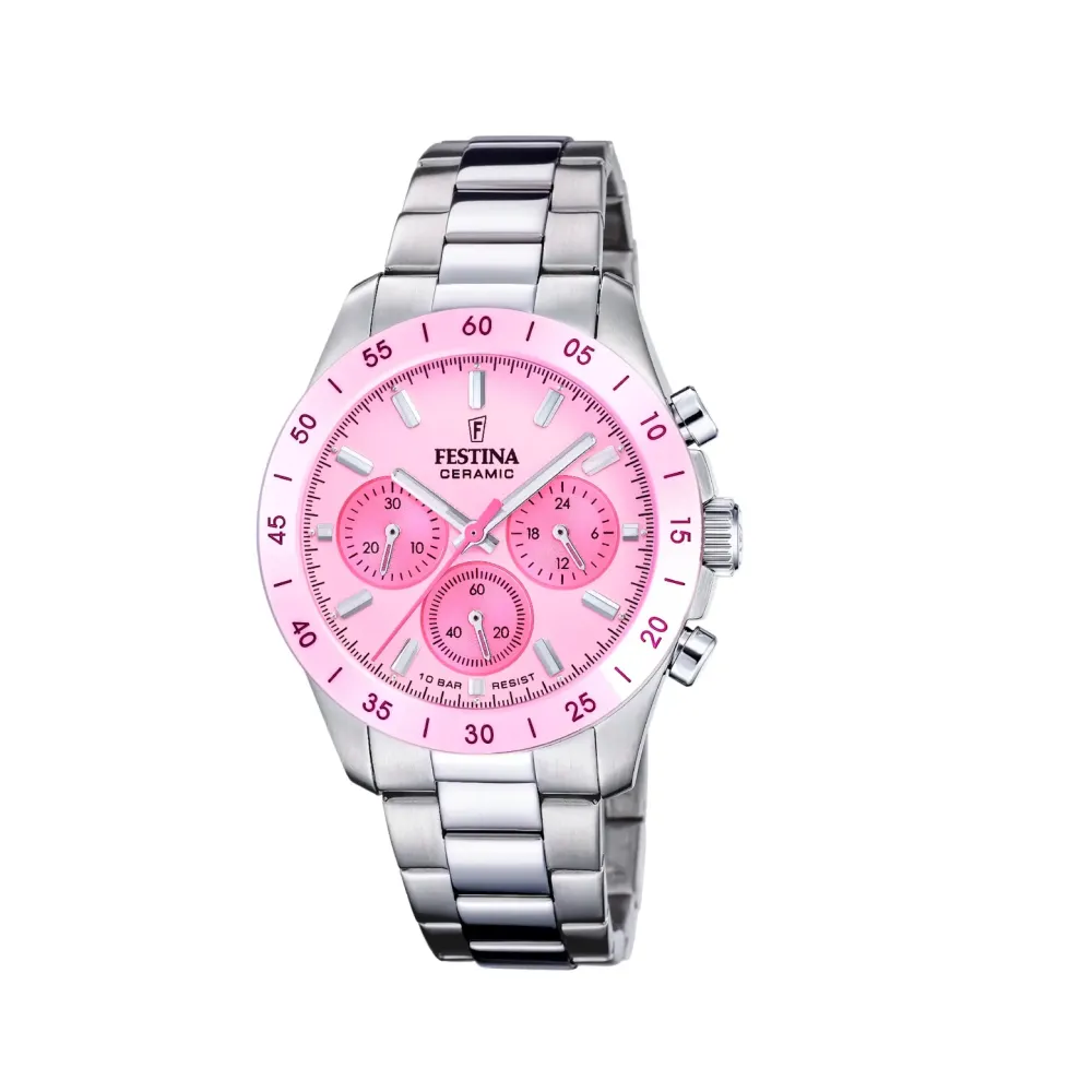 Festina ure Festina Ceramic Chrono F20693/2 | Dame Dameure Med Lænke | Dameure I Stål