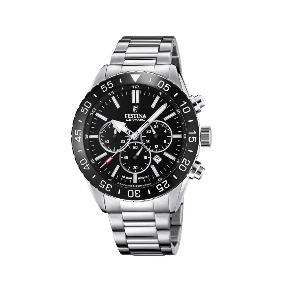 Festina ure Festina Ceramic F20575/3 | Herreure I Stål | Herreure Med Lænke